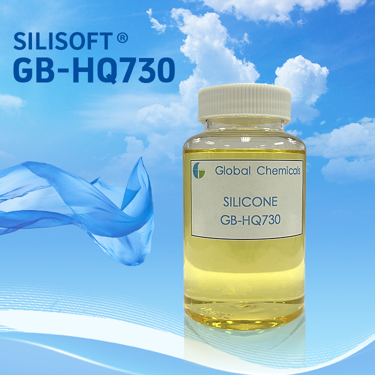 Шелковистый силикон SILISOFT GB-HQ730 используется для гладкой и мягкой отделки натуральных волокон, синтетических волокон и их смесей