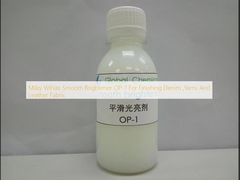 Млечно-белый гладкий подсвечивающий препарат OP-1 для отделки джинсов, пряжи и кожаных тканей